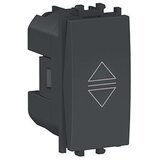 Prekidač za rolete 1M modularni crni EASY Cijene