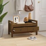  Klop za predsobo medeno rjava 80x40x43 cm trdna borovina, (20766928) | Shoptok.si