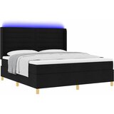  s opruga kutije s LED trakama Crna 180 x 200 cm tkanina | shoptok.hr