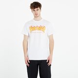 Thrasher Flame Logo T-Shirt White Cene