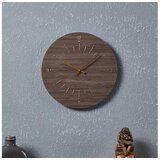 Eglo 425508 - Zidni sat TAKAHAGI, 1xAA, prečnik 30 cm, braon | Eponuda.com