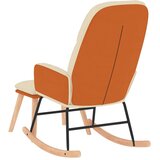  Stolica za ljuljanje sa stolcem od tkanine krem bijela | Shoptok.si