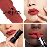 Dior Rouge dolgoobstojna šminka polnilna odtenek 360 Souffle de Rose Velvet 3,5 g | Shoptok.si