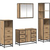  Set namještaja za kupaonicu s ladicama 4 pcs hrast artisan | shoptok.hr