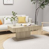 Furnova Klubska mizica sonoma hrast 96x50x45 cm iverna plošča, (21914786) Cene