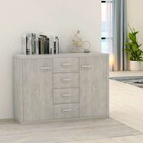  Komoda betonsko siva 88x30x65 cm iverna plošča, (20623006) | Shoptok.si