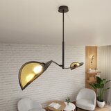  Luster na štangi LOTUS 2xE14/10W/230V crna/zlatna | Eponuda.com