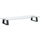  Za monitor crni 60x20x8 cm kaljeno staklo i metal | shoptok.hr