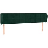  Uzglavlje s ušima tamnozeleno 203x23x78/88 cm baršunasto | Eponuda.ba