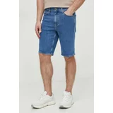 Calvin Klein Jeans kratke hlače moški, mornarsko modra barva