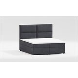 Ropez Siva boxspring postelja s prostorom za shranjevanje 200x200 cm – Cene