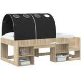  Tunis za krevet 2 pcs Crna 211 x 67.5 x 2 cm Poliester | shoptok.hr