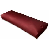  Tapecirani jastuk za naslon sjedala vino crveni 120 x 40 x 10 cm