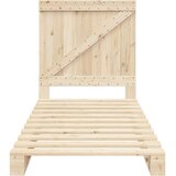 vidaXL Posteljni okvir z vzglavjem 90x200 cm trdna borovina | Shoptok.si