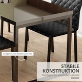  HOCMOM Set od 4 blagovaonske stolice Kuhinjske stolice 41 cm x 50 cm x 91 cm Crna | shoptok.hr