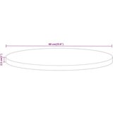 vidaXL Stolna ploča Ø 60x2 5 cm okrugla od masivnog grubog drva manga | shoptok.hr
