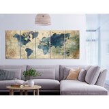  Slika - Retro Map (5 Parts) Narrow 225x90 | shoptok.hr