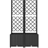 Sadilica s rešetkom crna 80 x 40 x 136 cm pp | shoptok.hr