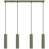 Sollux Lighting Viseča svetilka KARBON 4L zelena oliva, (5000352360) | Shoptok.si