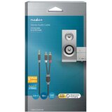 Nedis CABW22200AT100 Stereo audio kabl 3,5 mm muški, 2x RCA muški, Pozlaceni, 10,0 m, Antracit Cene