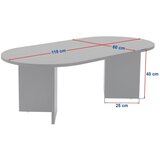 Kalune Design Crni stolić za kavu u mat dekoru 60x119 cm Sable – | shoptok.hr