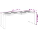 Set od 7 dijelova za vrtno objedovanje sivi poli ratan akacije | shoptok.hr