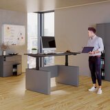 MID.YOU PISALNA MIZA kovina, leseni material antracit, črna | Shoptok.si