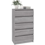vidaXL Ladičar siva boja hrasta 60 x 36 x 103 cm od konstruiranog drva | shoptok.hr