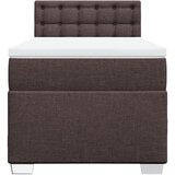  Krevet s oprugama i madracem tamnosmeđi 90 x 200 cm od tkanine | shoptok.hr