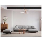 Atelier Del Sofa ugaona garnitura Eti Black Right Grey
