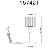 Globo 15742T - Stona lampa JORDANA 1xE27/60W/230V prečnik 15 cm crna | Eponuda.com
