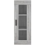 vidaXL Visoka komoda siva sonome 34 5x34x180 cm od konstruiranog drva | shoptok.hr