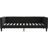  Dnevni krevet crni 90 x 200 cm od tkanine | shoptok.hr