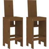  The living store barski stolček 2 kosa medeno rjava 40x42x120 cm trdna borovina - barski stolček, (21445456) | Shoptok.si