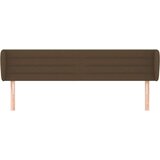 vidaXL Uzglavlje s ušima tamnosmeđi 203x23x78/88 cm od tkanine | shoptok.hr