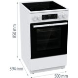 Gorenje električni šporet GEC5C61WG