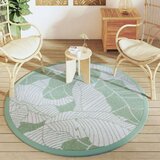 vidaXL Vanjski tepih zeleni Ø 160 cm PP | shoptok.hr