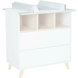 Qu-ax previjalna lesena podloga za komodo loft white Cene