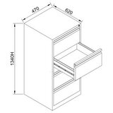 Hanah home Kartoteka polica 4 fioke u crnoj boji Js1022S | ePonuda.com