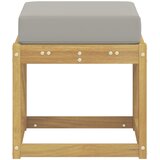  Vanjska stolica klupa s jastukom Bijela 43 x 43 x 45 cm | shoptok.hr