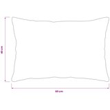  Presvlaka za jastuk 6 pcs HEERLEN Crna 40 x 60 cm Flanel | shoptok.hr