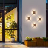  Brilagi - LED spoljno zidno svetlo QUADRAY 6W/230V, drveni dekor, IP54 | Eponuda.com