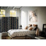 Artgeist PARAVAN 225/172/3 cm modra, zlate barve | Shoptok.si