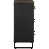  Komoda 2 kom crna 60x33x75 cm Puno drvo Mango | shoptok.hr