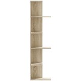  Kutna zidna polica boja hrasta sonome 36,5x36,5x140 cm drvena | shoptok.hr