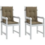 vidaXL Jastuci za stolice 2 kom prošarano smeđesivi 100x50x4cm tkanina | shoptok.hr