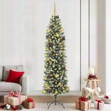  Umjetno vitko božićno drvce Zelena i bijela 210 cm | shoptok.hr
