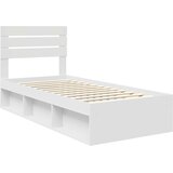  Krevetna konstrukcija Bijelo 75 x 190 cm Čvrsto borovo drvo | shoptok.hr
