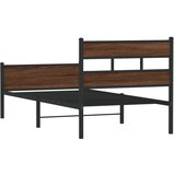  Okvir kreveta bez madraca smeđa boja hrasta 90x190 cm drveni | shoptok.hr