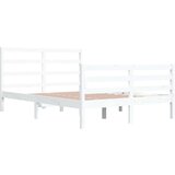  Posteljni okvir bel iz trdne borovine 140x200 cm, (20684995) | Shoptok.si